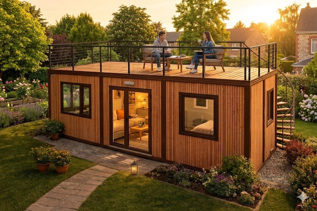 Studio Dracula — vue extérieure jardin français